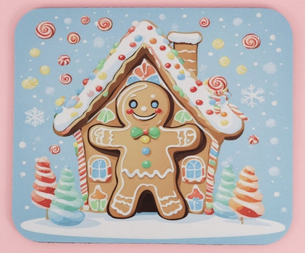 TwoAcreTees.com Nutmeg The Festive Gingerbread Man Mouse Pad