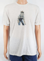 Albert The Bobcat In Overalls Light Granite T-Shirt