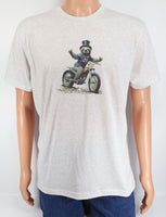 Alfred The Sloth On A Motorcycle Light Granite T-Shirt