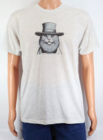 Amos The Amish Cat Light Granite T-Shirt