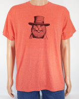 Amos The Amish Cat Lava Red T-Shirt