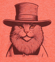 Amos The Amish Cat Lava Red T-Shirt