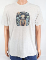 Baxter The Astronaut Dog Light Granite T-Shirt