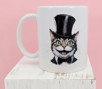 Benedict The Happy Cat White Mug