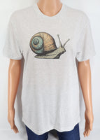 Snail With Blue & Brown Shell Light Granite T-Shirt