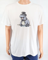 Bruce The Happy Hippo Crisp White T-Shirt