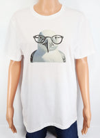 Burt The Brainy Seagull Crisp White T-Shirt