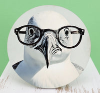 TwoAcreTees.com Burt The Brainy Seagull Round Coaster