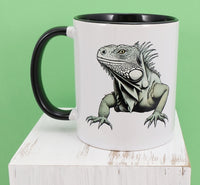 Butch The Huge Iguana Black Handle Mug