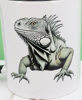 Butch The Huge Iguana Black Handle Mug