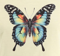 Beautiful Colorful Butterfly Pastel Lemon T-Shirt