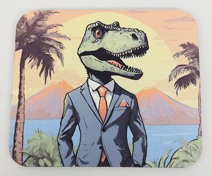 TwoAcreTees.com Charleston The T-Rex Executive Mouse Pad