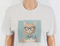 TwoAcreTees.com Chester The Orange Cat Light Granite T-Shirt