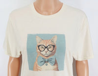 TwoAcreTees.com Chester The Orange Cat Vanilla Cream T-Shirt