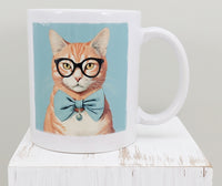 TwoAcreTees.com Chester The Orange Cat White Mug