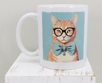 Chester The Orange Cat White Mug