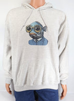 Clarence The Kooky Fish Man Ash Gray Pullover Hoodie