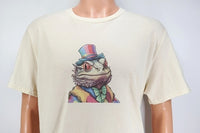 TwoAcreTees.com Cletus The Clown Bearded Dragon Vanilla Cream T-Shirt