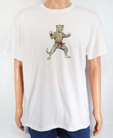 Clive The Karate Cheetah Crisp White T-Shirt