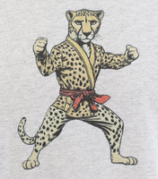 Clive The Karate Cheetah Ash Gray Long Sleeve Shirt