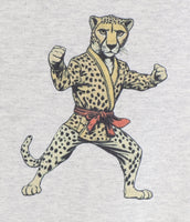 Clive The Karate Cheetah Ash Gray Zipper Hoodie