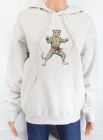 Clive The Karate Cheetah Ash Gray Pullover Hoodie