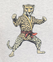 Clive The Karate Cheetah Ash Gray Pullover Hoodie