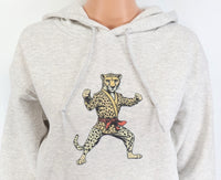 Clive The Karate Cheetah Ash Gray Pullover Hoodie