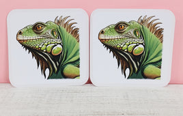 TwoAcreTees.com Clyde The Enormous Iguana Sticker Pair