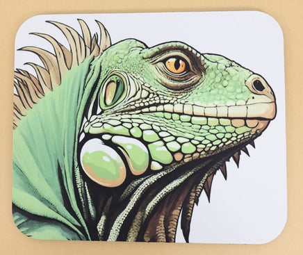 TwoAcreTees.com Clyde The Enormous Iguana Mouse Pad