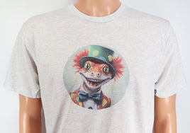 Desmond The Clown Gecko Light Granite T-Shirt