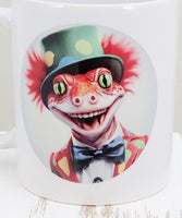 Desmond The Clown Gecko White Mug