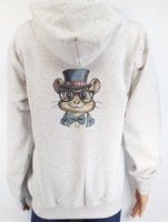 Donovan The Charming Chipmunk Ash Gray Zipper Hoodie