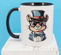 Donovan The Charming Chipmunk Black Handle Mug