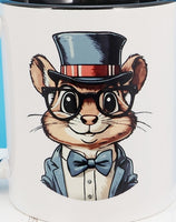 Donovan The Charming Chipmunk Black Handle Mug