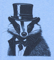 Edgar The Fancy Badger River Blue T-Shirt