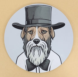 TwoAcreTees.com Elmer The Amish Dog Mouse Pad