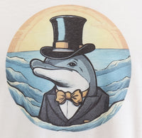 Englebert The Ritzy Dolphin Crisp White T-Shirt