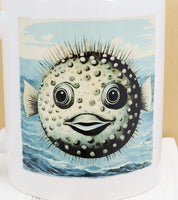 Shmemfert The Inflated Pufferfish White Mug