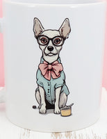 Eustace The Prissy Dog White Mug