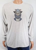 Ezekiel The Amish Cat Ash Gray Long Sleeve Shirt