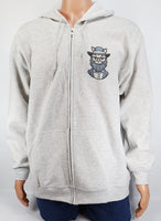 Ezekiel The Amish Cat Ash Gray Zipper Hoodie - Front Only