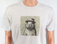 TwoAcreTees.com Felipe The Famous Groundhog Light Granite T-Shirt