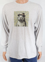 Felipe The Famous Groundhog Ash Gray Long Sleeve Shirt