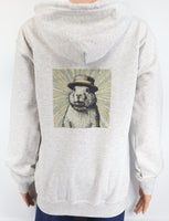 Felipe The Famous Groundhog Ash Gray Zipper Hoodie