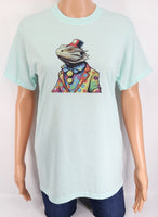 Fletcher The Clown Bearded Dragon Ice Teal T-Shirt