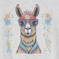 Francesca The No Drama Llama Light Granite T-Shirt