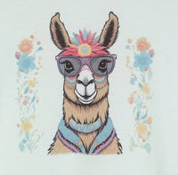 Francesca The No Drama Llama Ice Teal T-Shirt