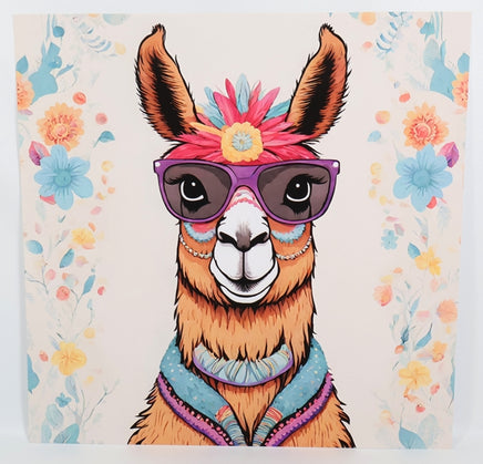 TwoAcreTees.com Francesca The No Drama Llama Textured Print