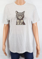 Francine The Brown Cat Light Granite T-Shirt